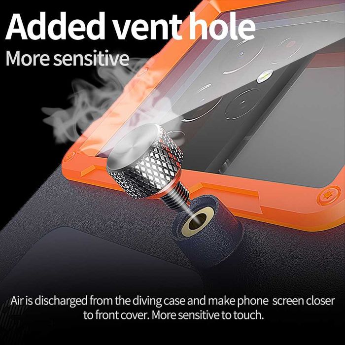 Калъф за гмуркане за телефони ShellBox Diving Waterproof Case до 6.8 инча, до 15 метра дълбочина