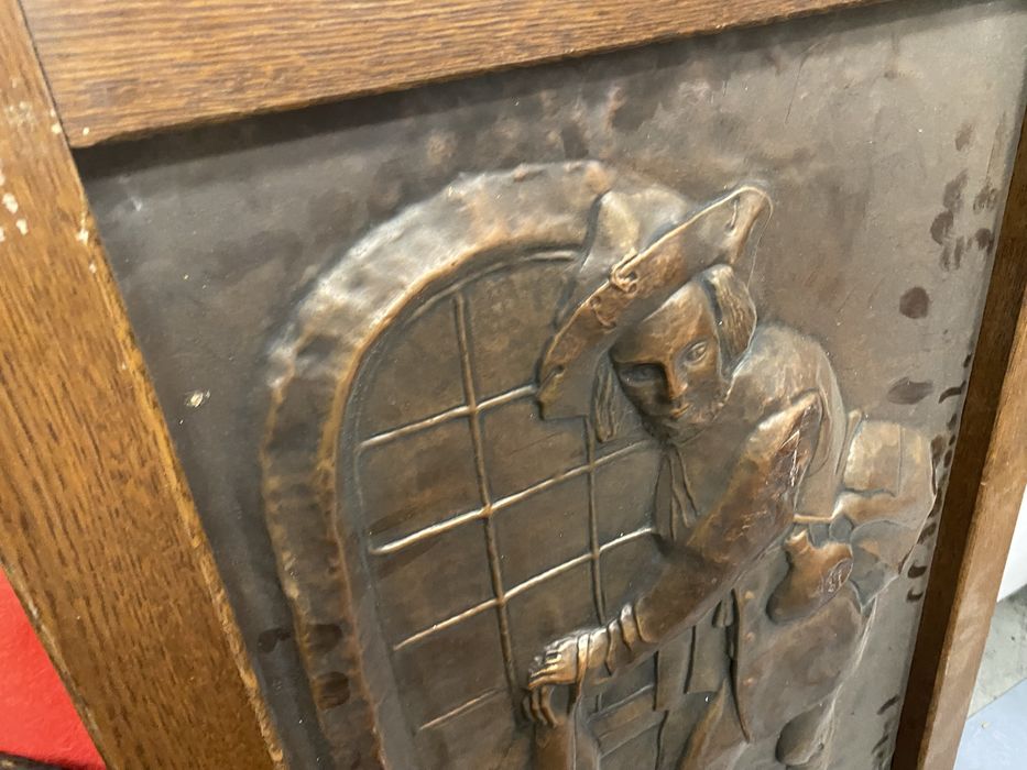 Медна картина ковано пано от франция