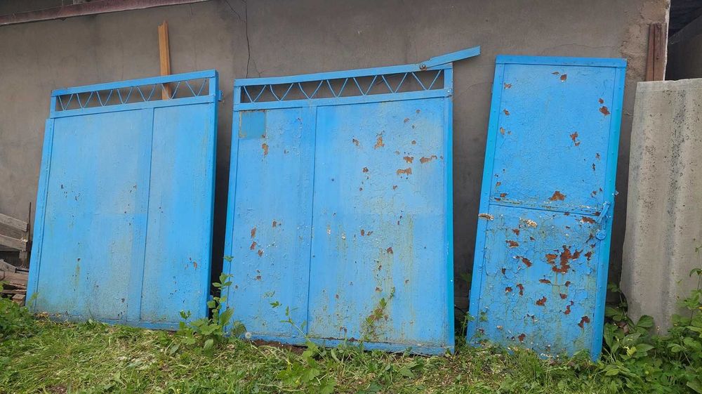 Ворота б/у металлические