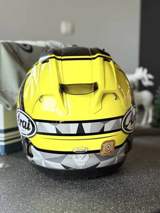 Каска Arai RX7V Dyno Fluor Yellow