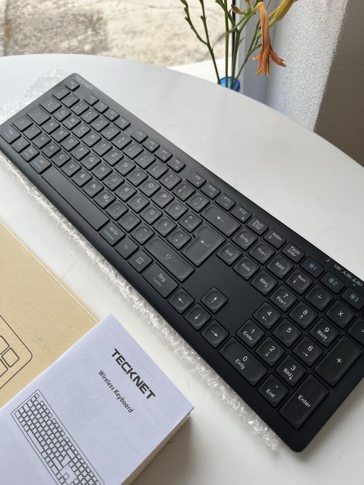 Tastatură ultraslim bluetooth wireless windows ios mac android
