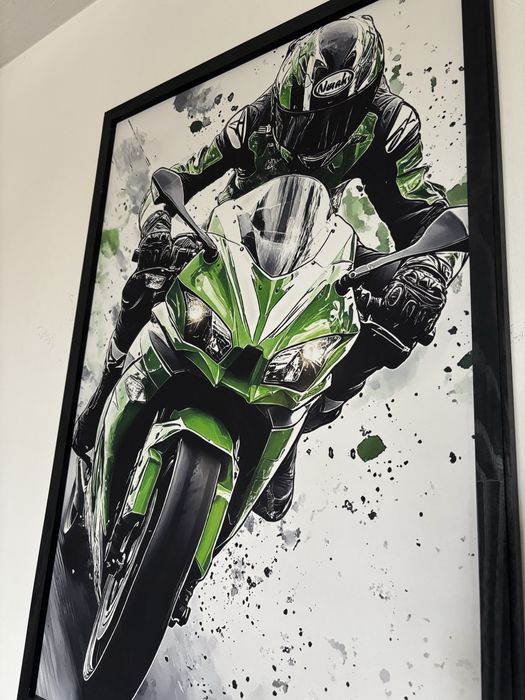 Tablou motocicleta sport cu rama