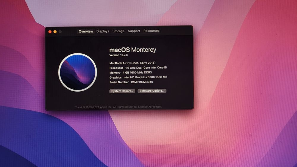 Macbook Air 13 inch 2015