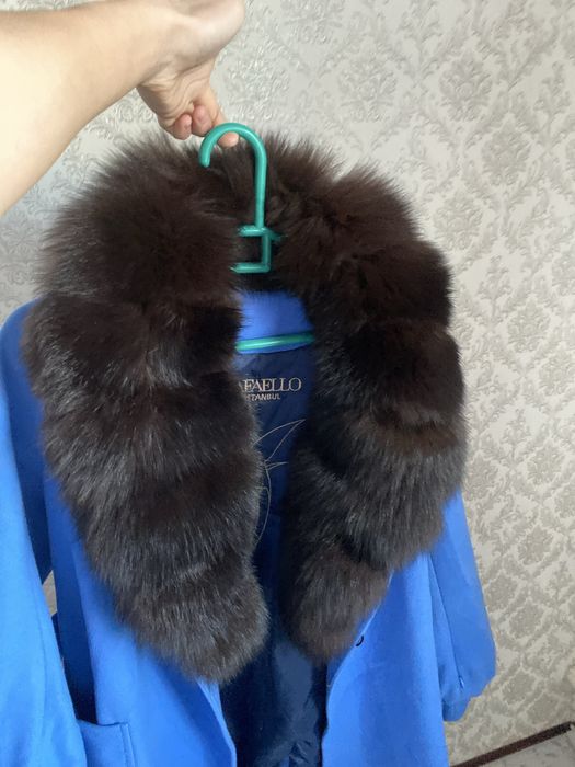 Пальто норковый жағасымен