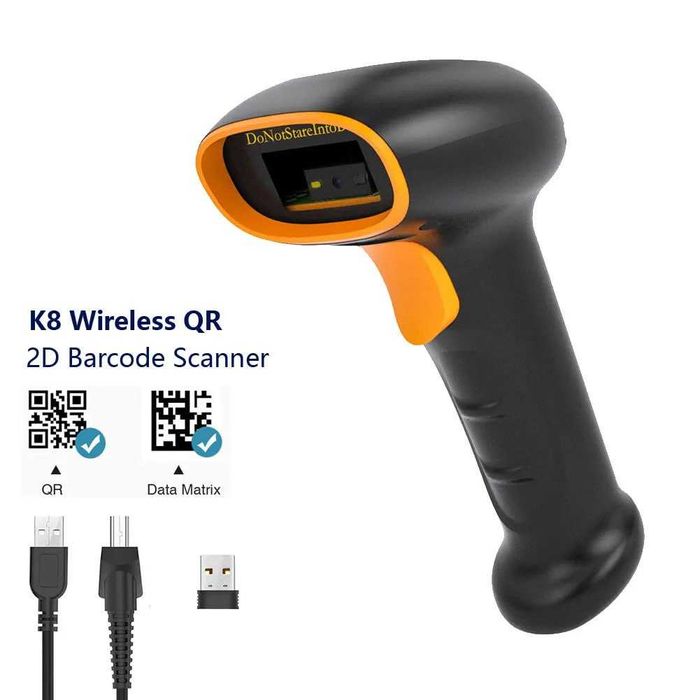 2D Bluetooth skaner  QR kod va shtrix kod o‘quvchi, onlayn kassa uchun