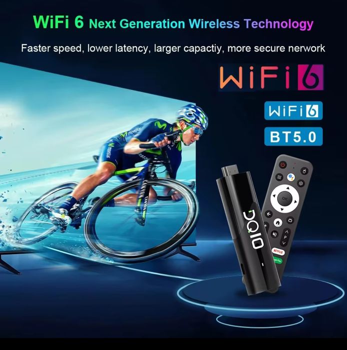 Smart Ip Tv Stick DQ 10 Android 13 configurat