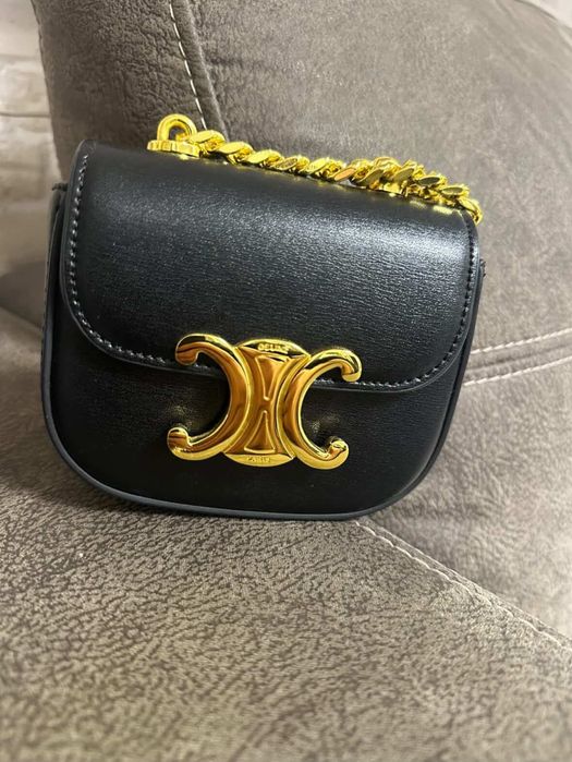 Малка черна чанта Celine