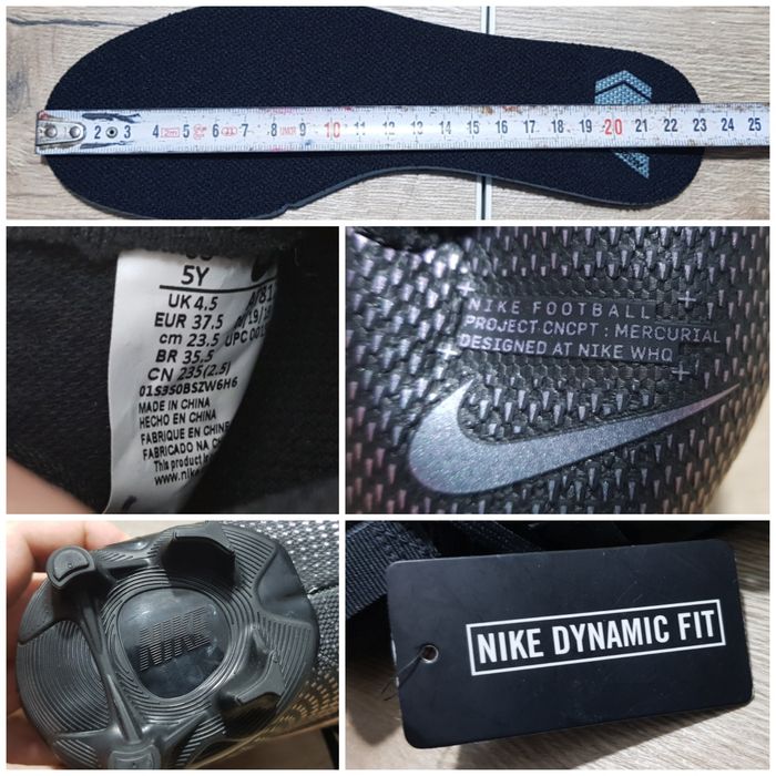 Nike Mercurial Superfly 7 Academy MG Kinetic Negru, nr. 37, 5 EU, NOU