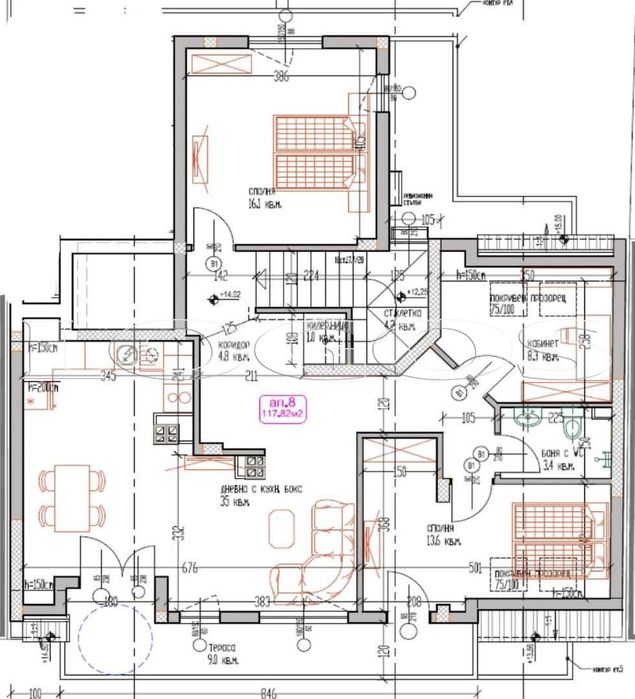 Продава се Четиристаен апартамент в Варна, Лятно кино Тракия - 148 кв.м за 2061 €/кв.м - Снимка #1