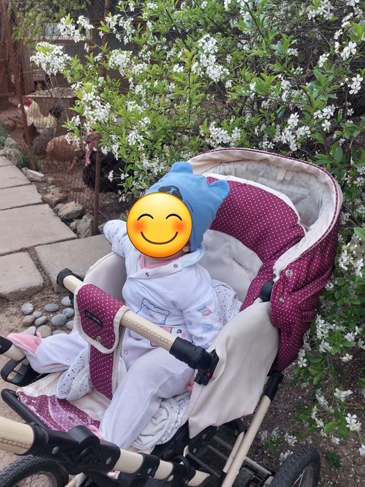 Коляска для малышей с люлькой.