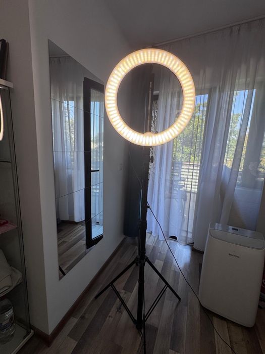 Ring Light LED 45cm + stativ + telecomandă | ideal TikTok/Make-up