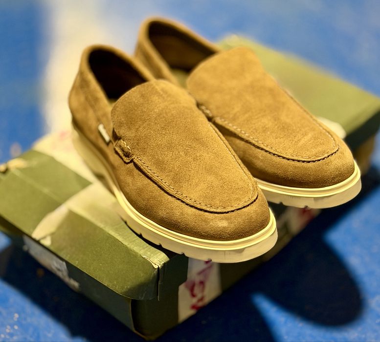НОВИ!!! Мъжки велурени обувки Barbour Carty Loafer, Taupe Suede,42 (UK 8)