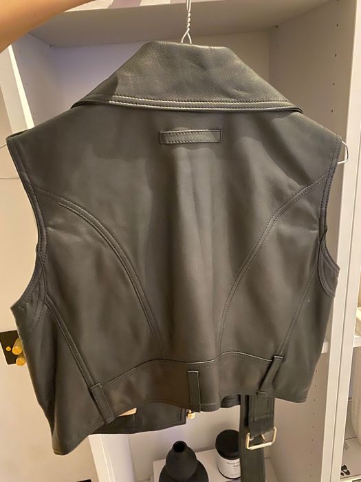 EVIS style, Кожен елек Evis, високо качество агнешка гладка кожа