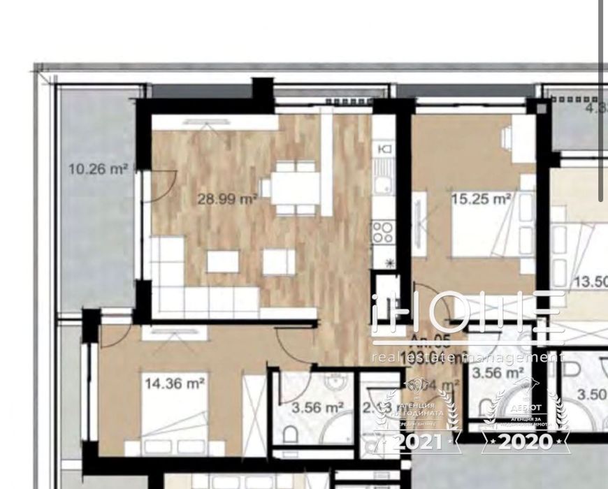 Продава се Тристаен апартамент в София, Зона Б-5 - 125 кв.м за 2352 €/кв.м - Снимка #4