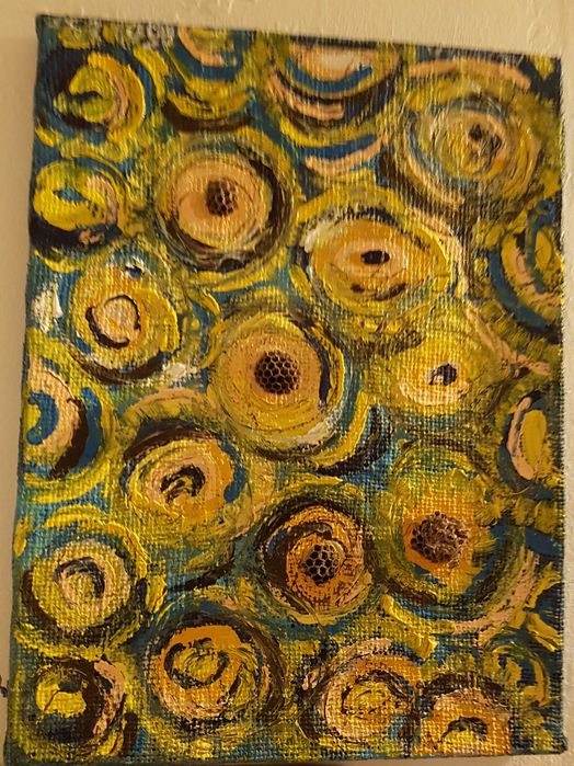 Картина поле шарж