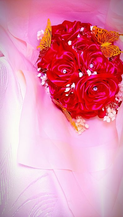 Buchet din satin