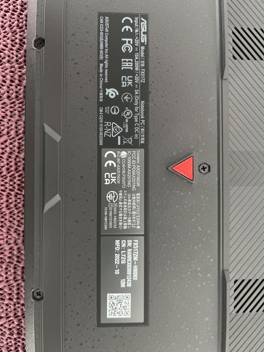 Продам ноутбук ASUS TUF Dash F15