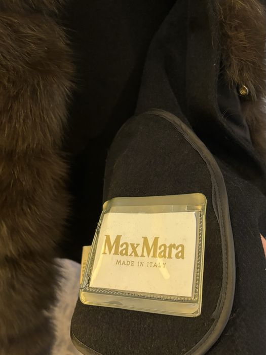 Пальто с мехом песца
