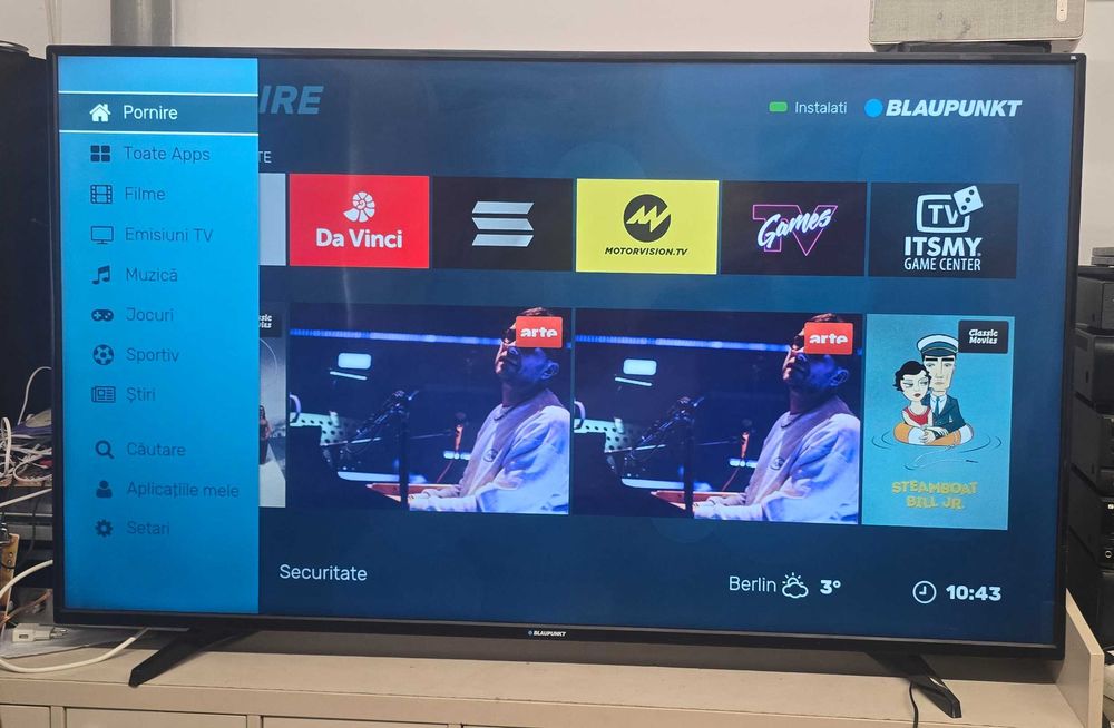 Tv led smart blaupunkt  164cm