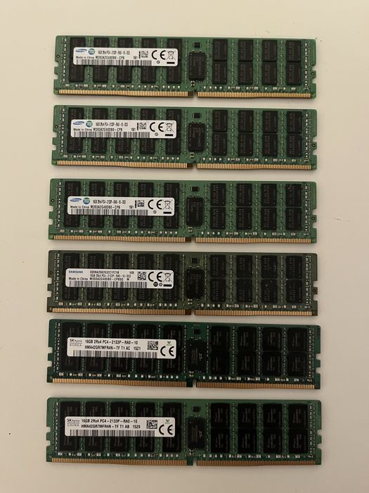 RAM DDR4 ECC 2133mhz PC Server Workstation 16gb 32gb 64gb RIMM