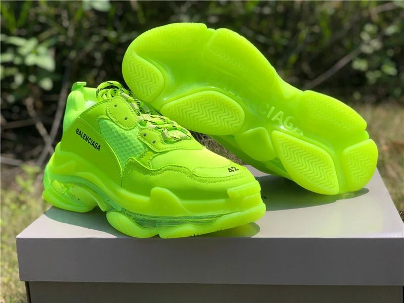 Balenciaga Triple S - Olive/Lime/Dark Green