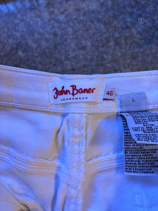 Розова риза Veste Italia и бели дънки John Baner – чисто нови