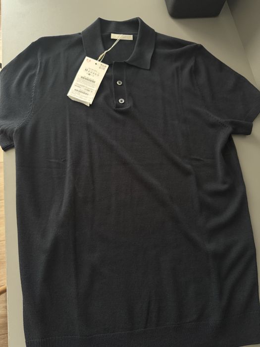 Темно-синия поло Zara