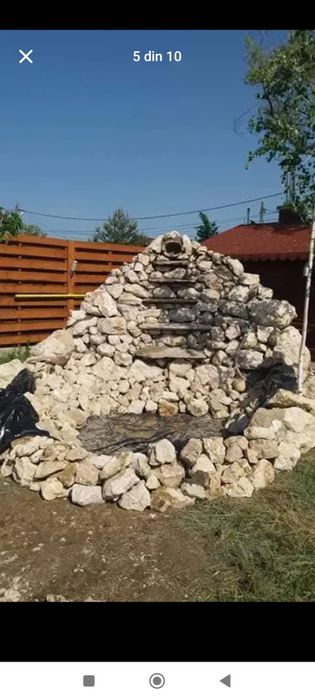 Vindem piatră de calcar pentru garduri pentru ornament