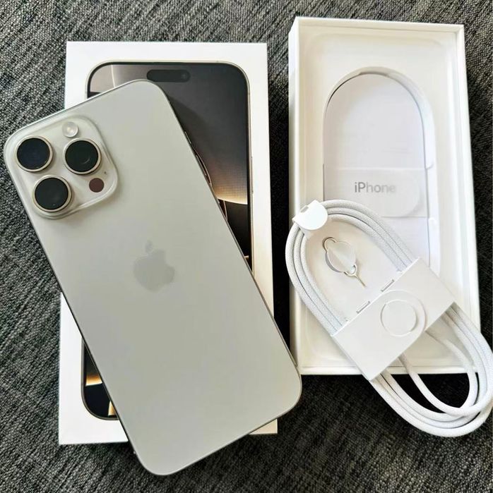 iPhone 16 pro Max titanium 100% baterie