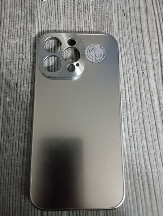 Чехол iPhone 15 Pro max / серебристый