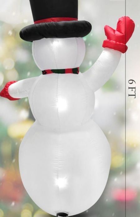 Brad (210cm) și om de zapada( 180 cm) Gonflabil.