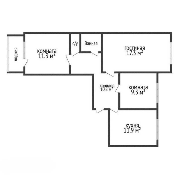 Продажа 3-комнатной квартиры
