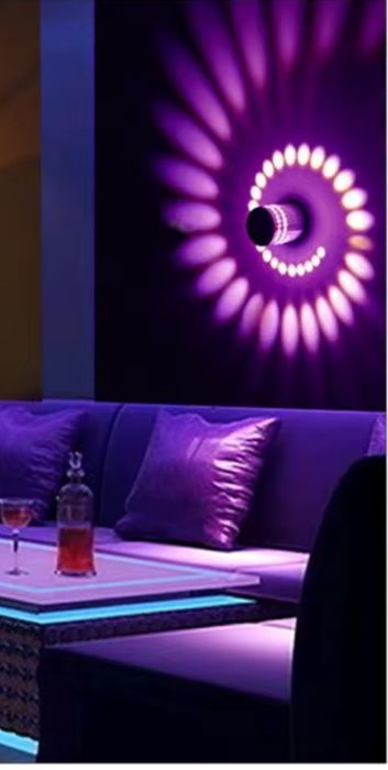 Aplică led,tip spirală ,din aluminiu