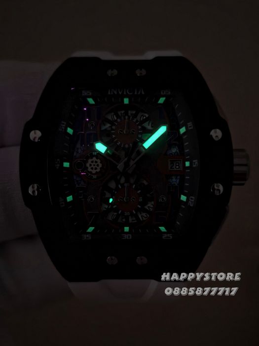 INVICTA Racing Strada Black/White 47 mm, Инвикта нов мъжки часовник