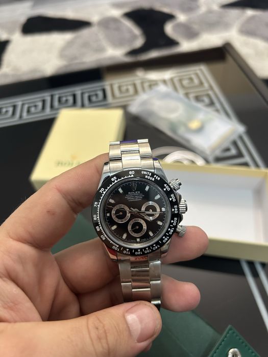 Ceas cronograf premium, design sport elegant, brățară metalică