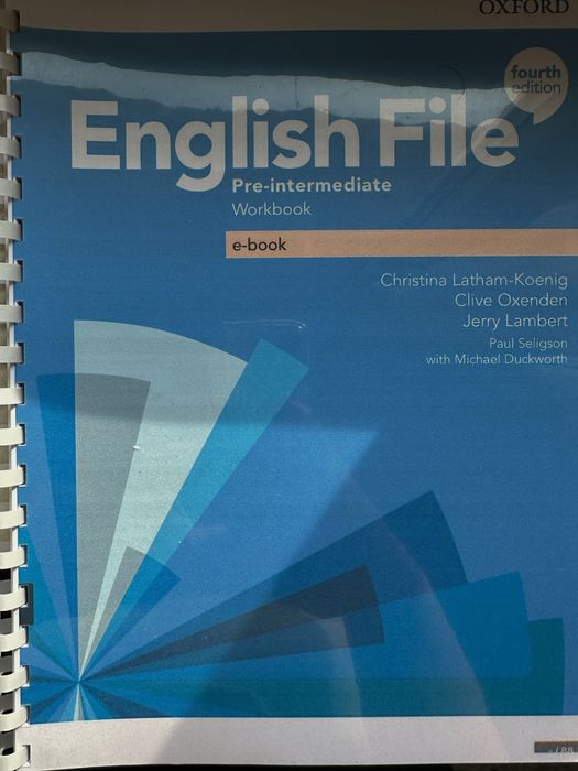 English file (Pre intermediate 4th edition) Student’s book Workbook