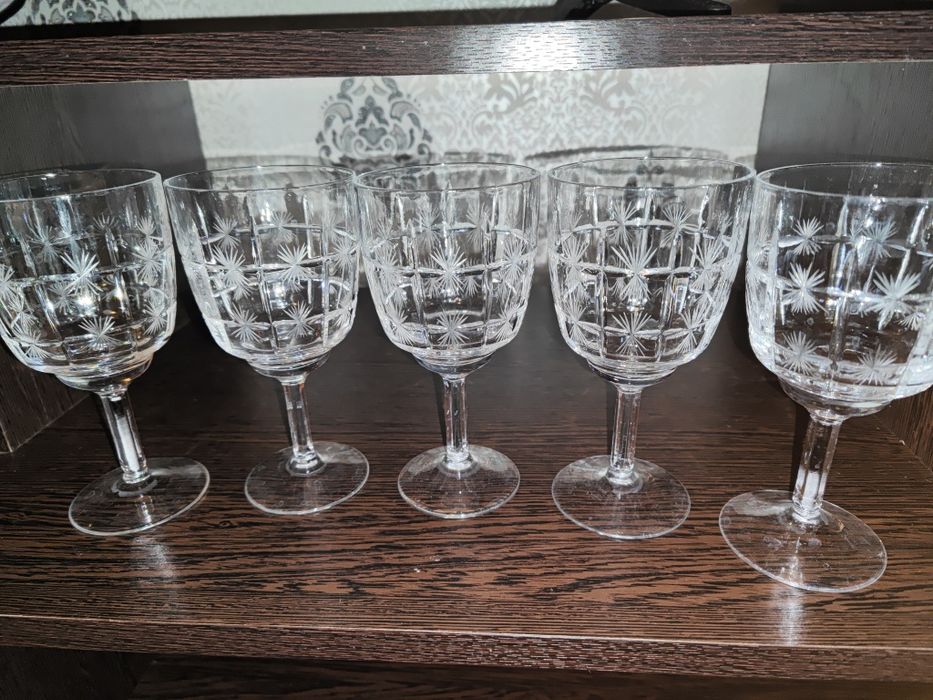 Бокалы хрусталь 5 штук