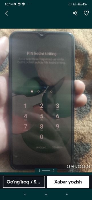 REDMI 9 holati ortacha 580 sunatiga otiberaman