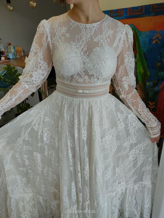 Свадебное кружевное платье