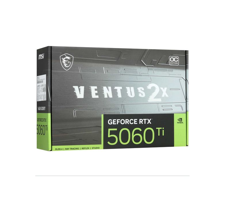 - Видеокарта MSI RTX 5060 Ti VENTUS 2X OC PLUS 16GB (912-V535-005)