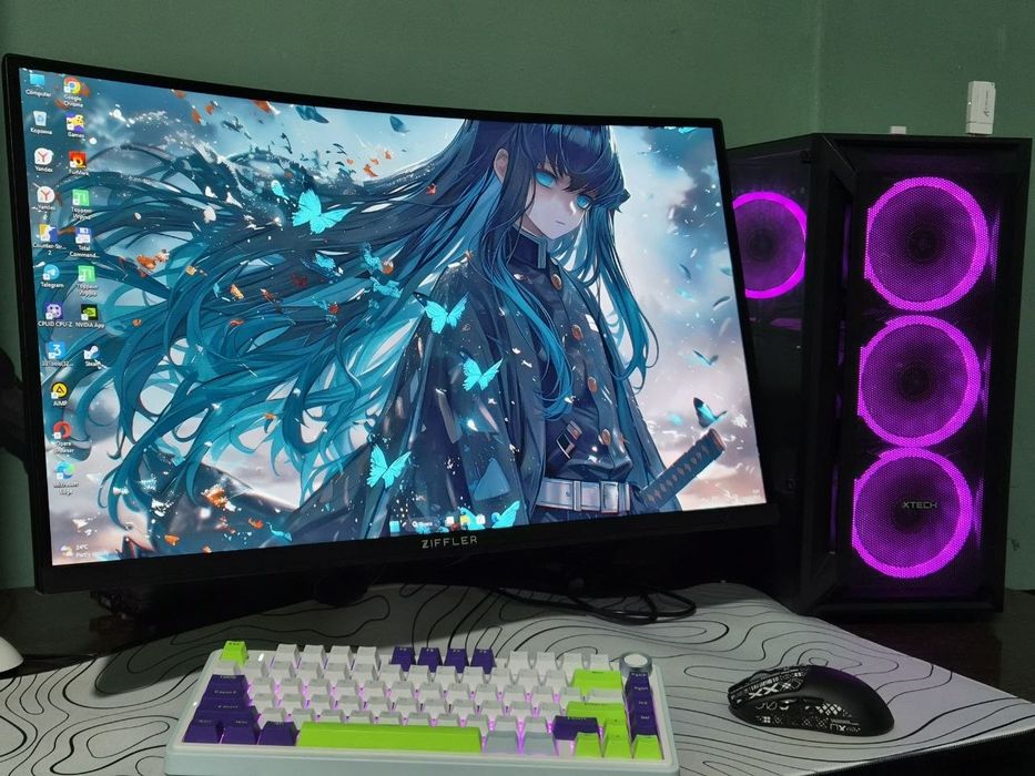 Ryzen 5 5600 Rtx 4060 va 180hz monitor sotiladi komplekt