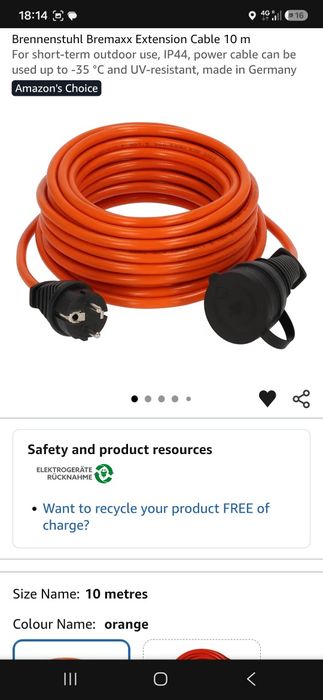 Удължител Brennenstuhl BREMAXX 10m , IP44