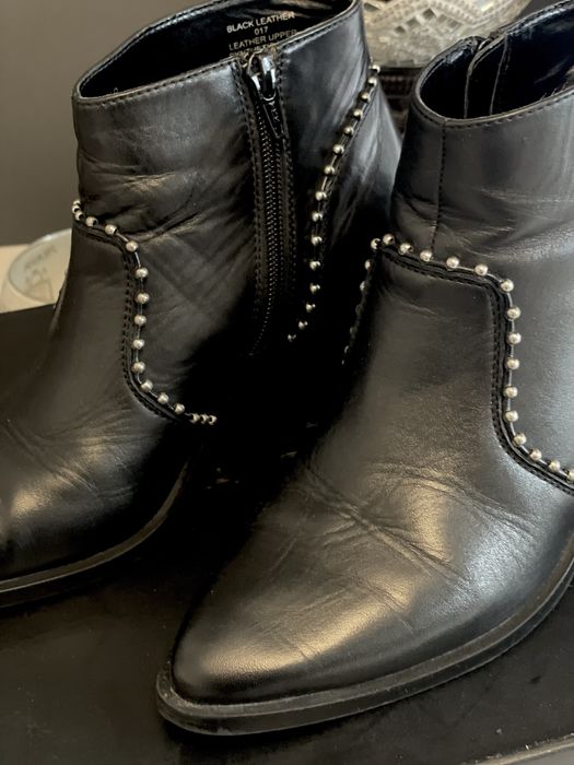 Stave Madden Botine din piele de dama