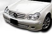 Решетка за Mercedes C203 Coupe (2000-2007) - 4 ребра хром