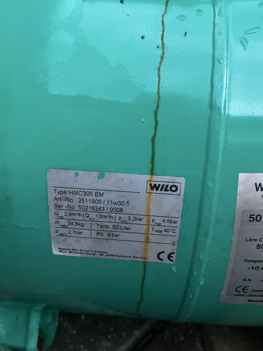 Hidrofor Wilo 50l