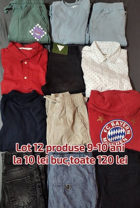 Loturi  hăinute băiat de 5-6,7-8,9-10,11-13 ani  și încălțăminte gratuita