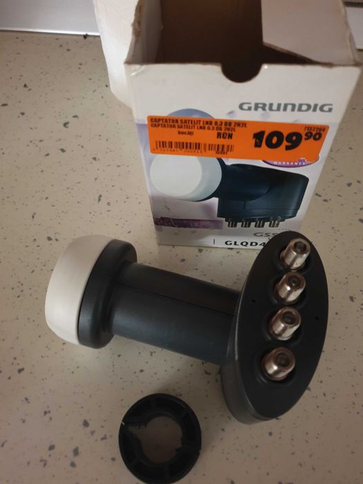 LNB Grunding 0.3 dB 2H2L - Distribuitor Semnal Satelit pentru 5 TVuri