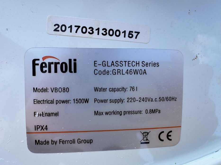 Boiler Ferolli VBO80 76litri