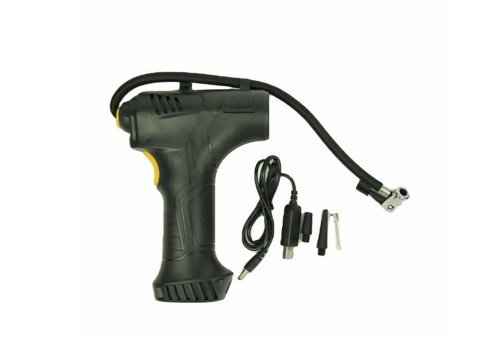 Преносима мини помпа за гуми с LED дисплей за автомобил