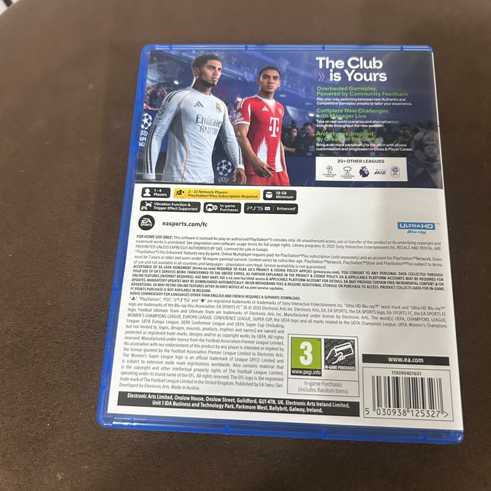 Новый диск на пс 5 fifa26
